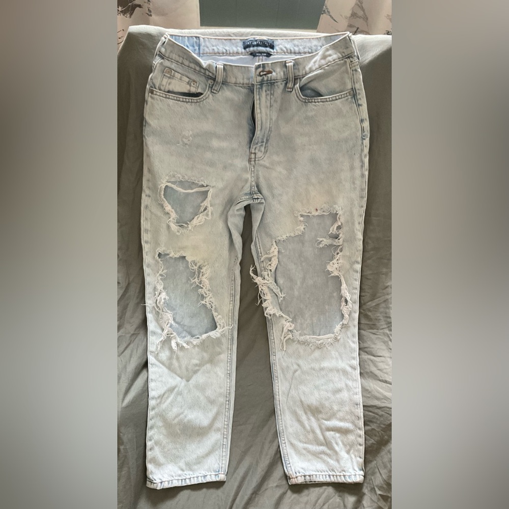 Aeropostale Sky Blue Denim Mom Jeans